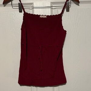 Timing Burgundy Camisole Top S  y2K